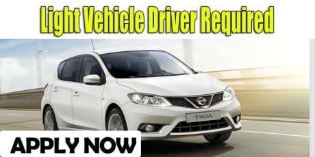 Light Vehicle Driver Required