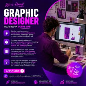 Graphic Designer Required in Dubai