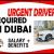 URGENT DRIVER REQUIRED IN DUBAI