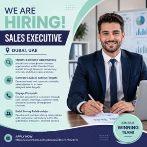 Sales Executive Required in Dubai