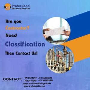 CONTRACTOR CLASSIFICATION SERVICES IN UAE. WE CAN ASSIST YOU!