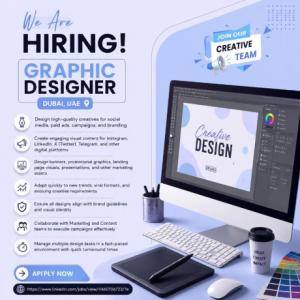 Graphic Designer Required in Dubai