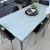 Ikea Torsby XL (big version) used dining table (white glass and metal legs)