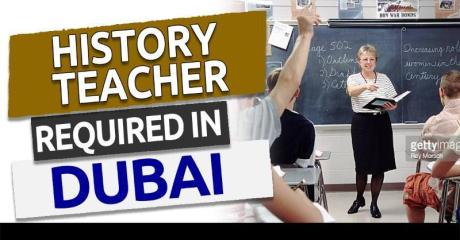 History Teacher Required in Dubai