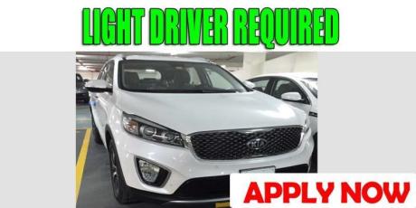 LIGHT DRIVER REQUIRED