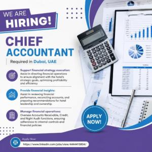 Chief Accountant Required in Dubai