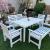 Beautiful wooden dining set for outdoor