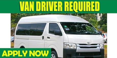VAN DRIVER REQUIRED