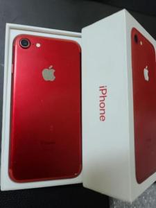Iphone 7 128gb bh 100 finger not working with box Contact Red Color