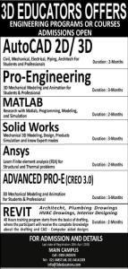3D EDUCATORS Offer Best Engineering Courses