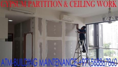 Low cost Gypsum Partition ceiling Works in Umm Al Quwain Dubai Ajman UAE
