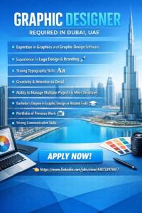 Graphic Designer Required in Dubai