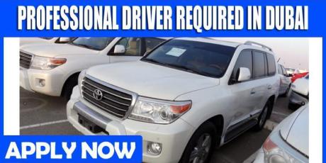 PROFESSIONAL DRIVER REQUIRED IN DUBAI