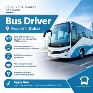 Bus Driver Required in Dubai