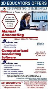 Manual Accounting Training and Computerized Accounting Software