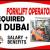 FORKLIFT OPERATOR REQUIRED IN DUBAI