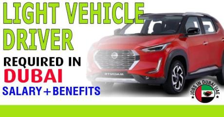 Light vehicle driver Required in Dubai