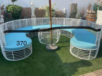 Aluminum outdoor sofa loungers