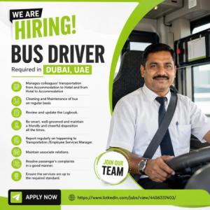 Bus Driver Required in Dubai