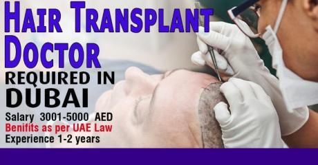 Hair transplant doctor Required in Dubai