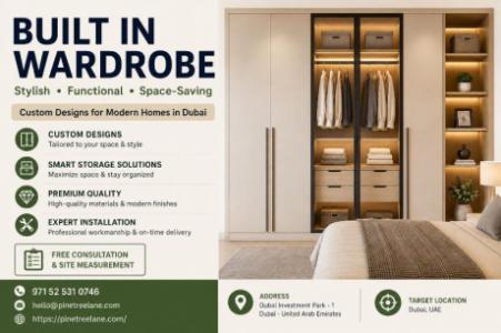 Built In Wardrobe Designs for Modern Homes in Dubai