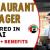 Restaurant Manager Required in Dubai