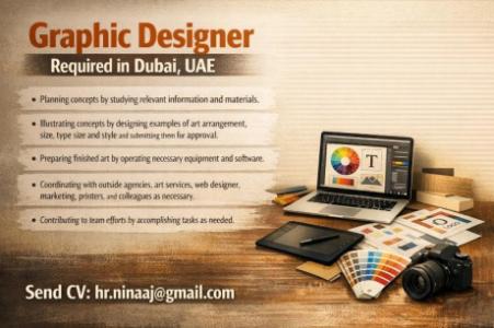 Graphic Designer Required in Dubai