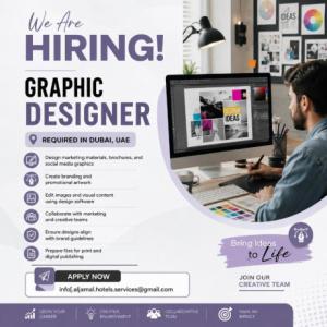 Graphic Designer Required in Dubai