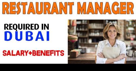 Restaurant Manager Required in Dubai