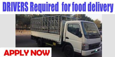DRIVERS Required for food delivery