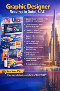 Graphic Designer Required in Dubai