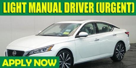 LIGHT MANUAL DRIVER (URGENT)