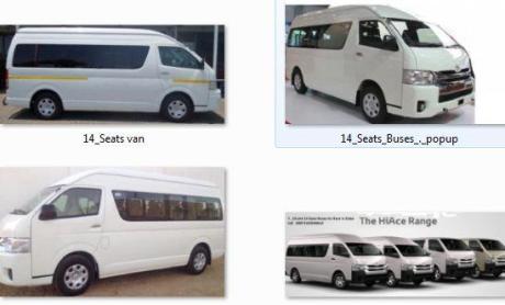 Hiace Van with drivers on rent