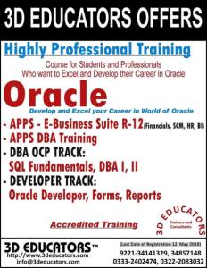 Oracle Apps E-Business Suite DBA Training By 3D Educators