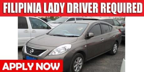 FILIPINIA LADY DRIVER REQUIRED