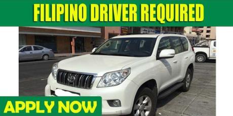 FILIPINO DRIVER REQUIRED