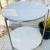 Small glass round table and glass shelves for sale AED150 -