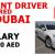 URGENT DRIVER REQUIRED IN DUBAI