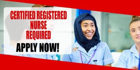 CERTIFIED REGISTERED NURSE REQUIRED IN DUBAI