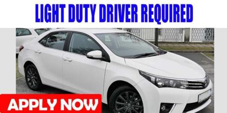 LIGHT DUTY DRIVER REQUIRED