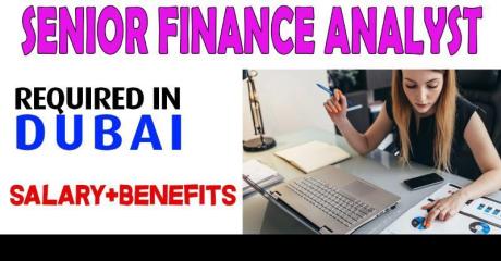 Senior Finance Analyst Required in Dubai
