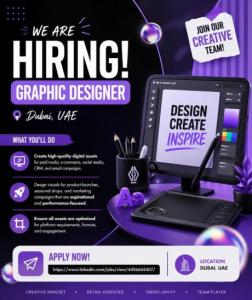 Graphic Designer Required in Dubai