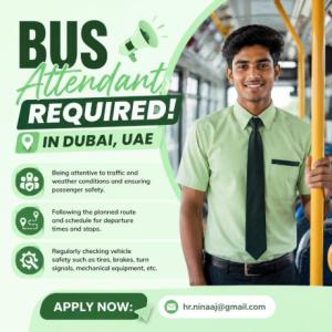 Bus Attendant Required in Dubai