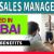 Sales Manager Required in Dubai -