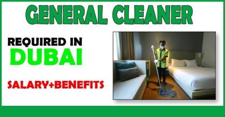 General Cleaner Required in Dubai