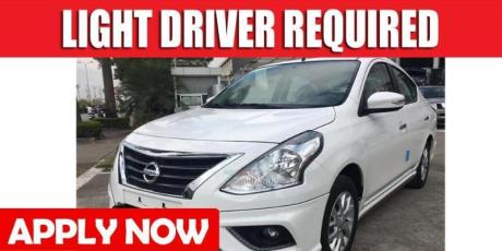 LIGHT DRIVER REQUIRED