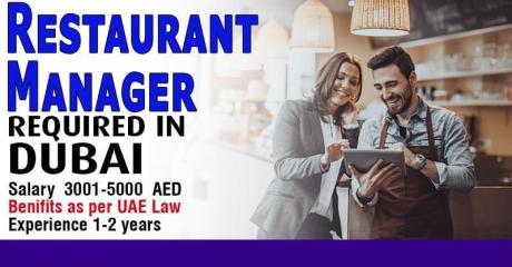 Restaurant Manager Required in Dubai