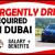 URGENTLY DRIVER REQUIRED IN DUBAI