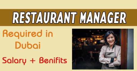 Restaurant Manager Required in Dubai