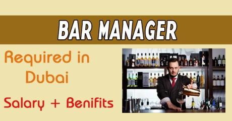 Bar Manager Required in Dubai